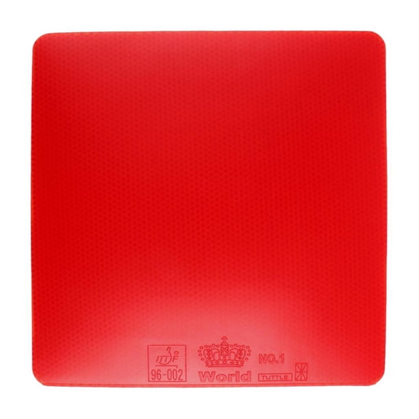 Pala de tenis de mesa profesional de goma con esponja y goma pegajosa rojo
