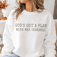 thumbnail image 5 of Funny Christian Shirt, God's Got a Plan Mine Was Terrible Sweatshirt, Sarcastic Faith Hoodie and T-Shirt, Christian Gift for Men and Women, 5 of 9
