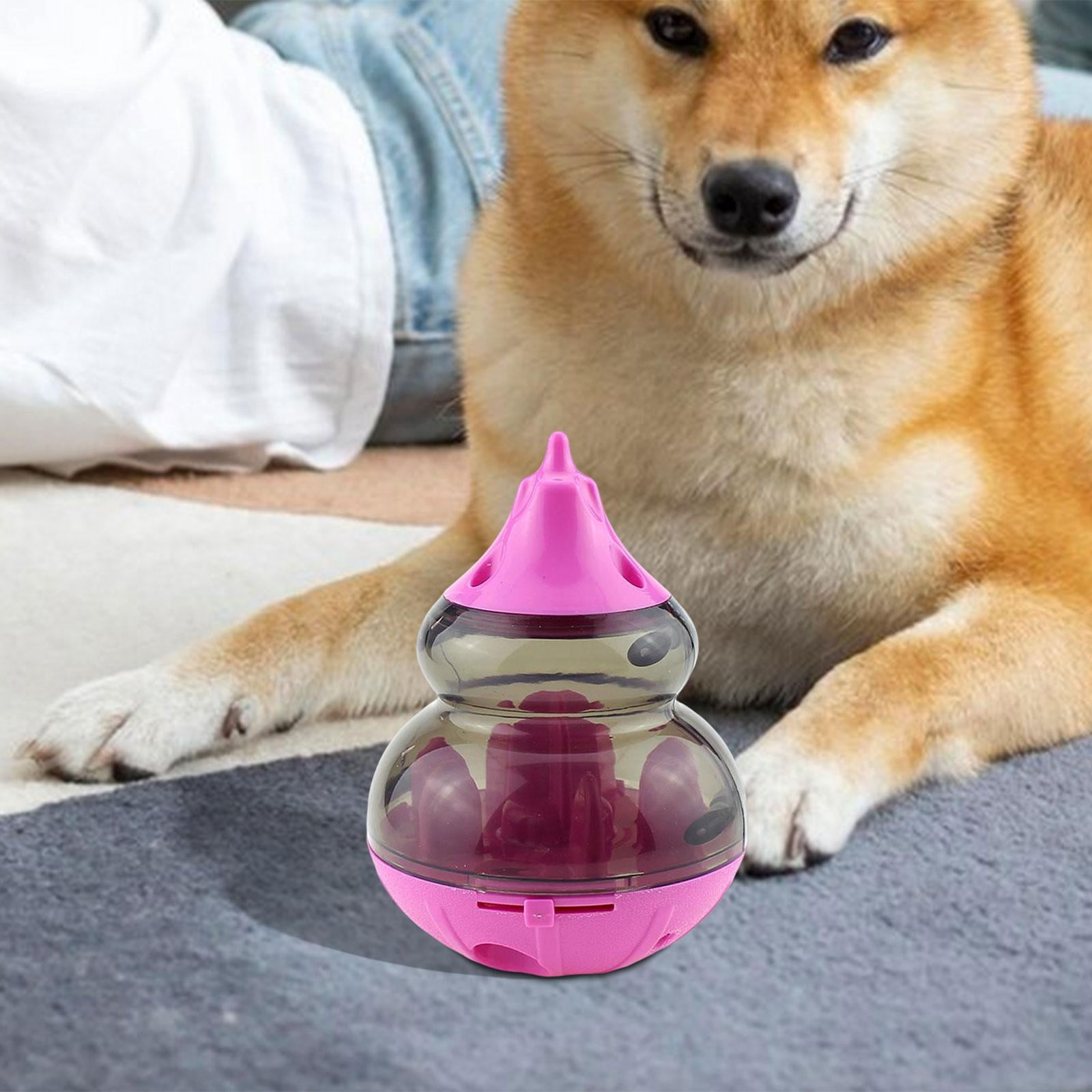 treat Toy Tumbler Ball, Pets Tumbler Leaking Food Toy Dog Puzzle Toy, Food Puzzles Ball for Dogs treat Ball for Slow Eating Pets Red