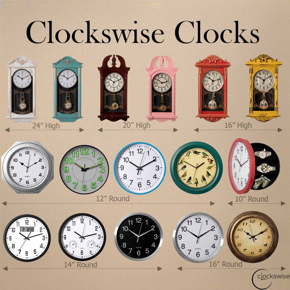 Clockswise 12" Round Decorative Singing Bird Wall Clock Battery-Operated with Wild Nature Sounds Hourly Chime and Non-Ticking for Home Office Kitchen Dining Bedroom Classroom and Living Spaces, Yellow