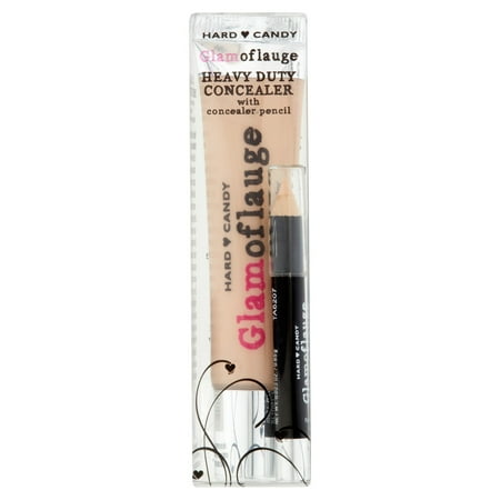 Hard Candy Glamoflauge Heavy Duty Concealer with Concealer Pencil, Ult Light