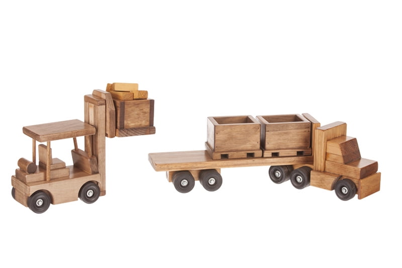 large wooden truck