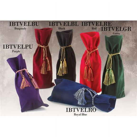 Velvety Wine Bag - Purple
