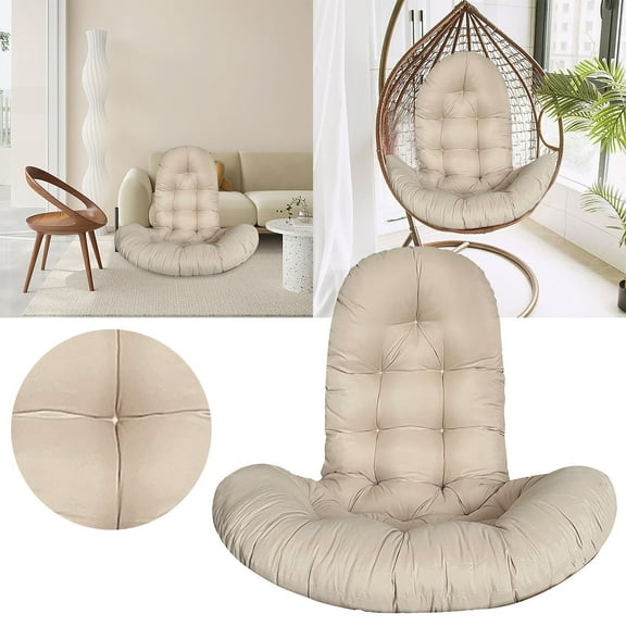 Cushion,Chair Cushion Cushions For Hanging Egg Chair Thicken Patio Hanging Egg Khaki