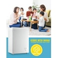 thumbnail image 5 of WANAI 3.5 Cu.ft Chest Freezer Small Deep Freeze with 7 Gears Temp Control Office Dorm Kitchen White, 5 of 10