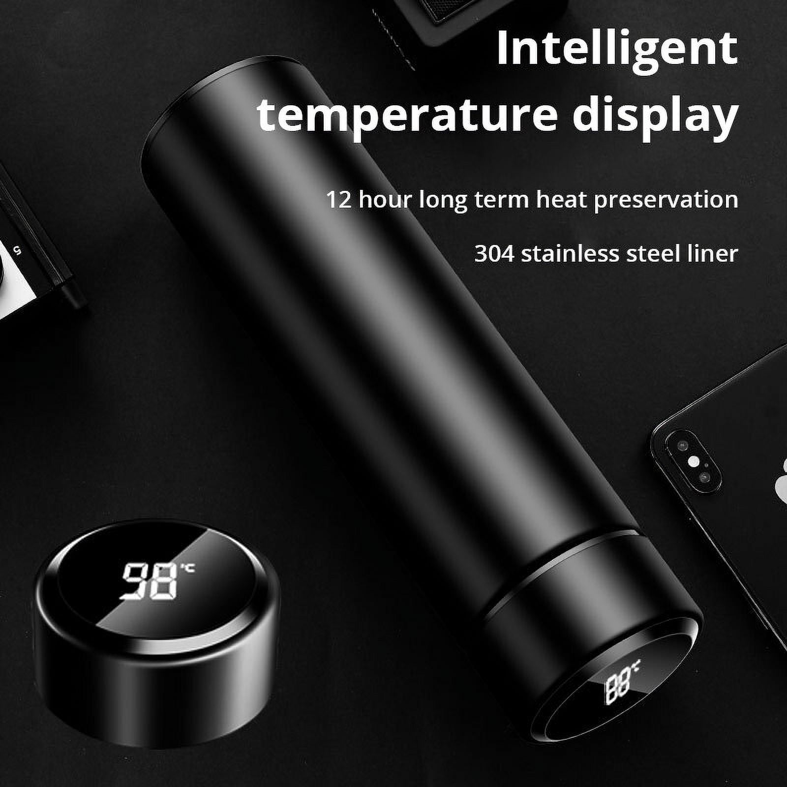 Creativity Sublimation Blanks Tumbler Water Bottle 500ml Stainless Steel  Straight Vacuum Flask Coffee Mug With LED Touch Display Temperature Gift  From Royalmart, $7.64