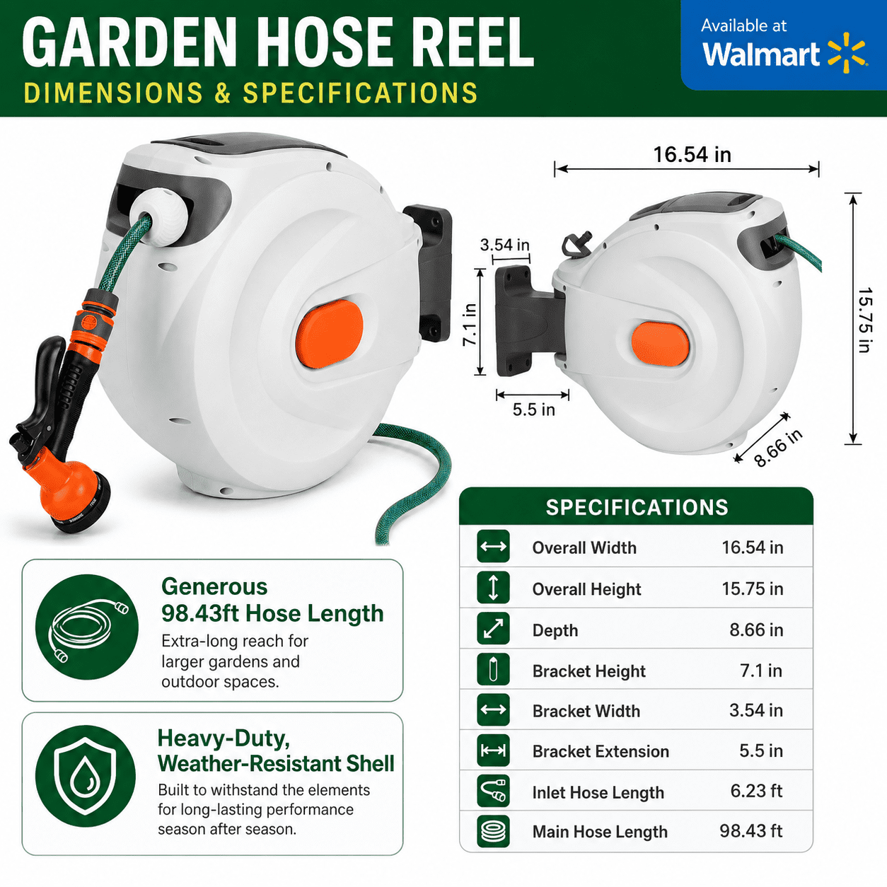 Retractable Hose Reel Automatic