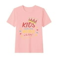 thumbnail image 2 of Shirt for Girls Round Neck Tee Shirts Kids Short Sleeve Blouse Floral Print Top Blouse for Girls 8-10 my items ordered, 2 of 3