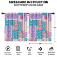 thumbnail image 2 of Blackout Kids Curtains,Boho Bohemia Pioneer Flower Childrens Insulated Curtains Set Of 2,Bedroom Essentials,Toddler Room Decor 52"x63"(132x160cm), 2 of 4