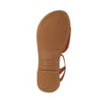 thumbnail image 6 of bebe Girl's Open Toe Comfy Flat Sandals Embossed with Medallion Hardware Detail - Flat Sandals for Toddler/Little Kid/Big Kid, Tan, 13, 6 of 8