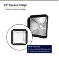 thumbnail image 2 of 24”x24” Softbox for Speedlight Flash with Mounting Bracket, Honeycomb Grid, and Light Diffuser – Professional Photography Lighting Kit, 2 of 4