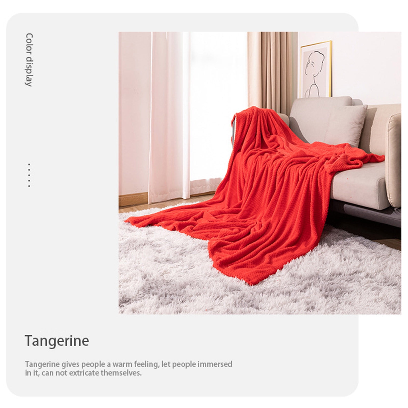 Summer Deals Clearance 2025! QTOCIO Throw Blanket, Thickened Solid