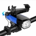 thumbnail image 1 of DAMAIE Rechargeable USB Bike Light, 550 Lumen Powerful LED Bike Light with Alarm and Phone Holder, Rechargeable Headlamp for ATV, Road Bike and Scooter -B, 1 of 5