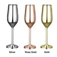 thumbnail image 3 of Bar Tool Drinking Barware Beer Wine Metal Goblet Red Wine Glass Cups Stainless Steel 200ml/6.76oz Single Layer ROSE GOLD 200ML, 3 of 8