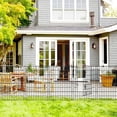 thumbnail image 6 of Metal Garden Fence 40 inch H x 28 inch W, 5 Panels (4 Panels + 1 Gate), Total 11.6 ft, No Dig Fence Rustproof Animal Barrier Fencing for Dog, Rabbits, and Patio,Yard, 6 of 6