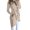 Beige-07, variant on Women's Wool Coat Lapel Belted Wrap Pea Overcoat Casual Long Sleeve Trench Outwear Jacket with Pockets