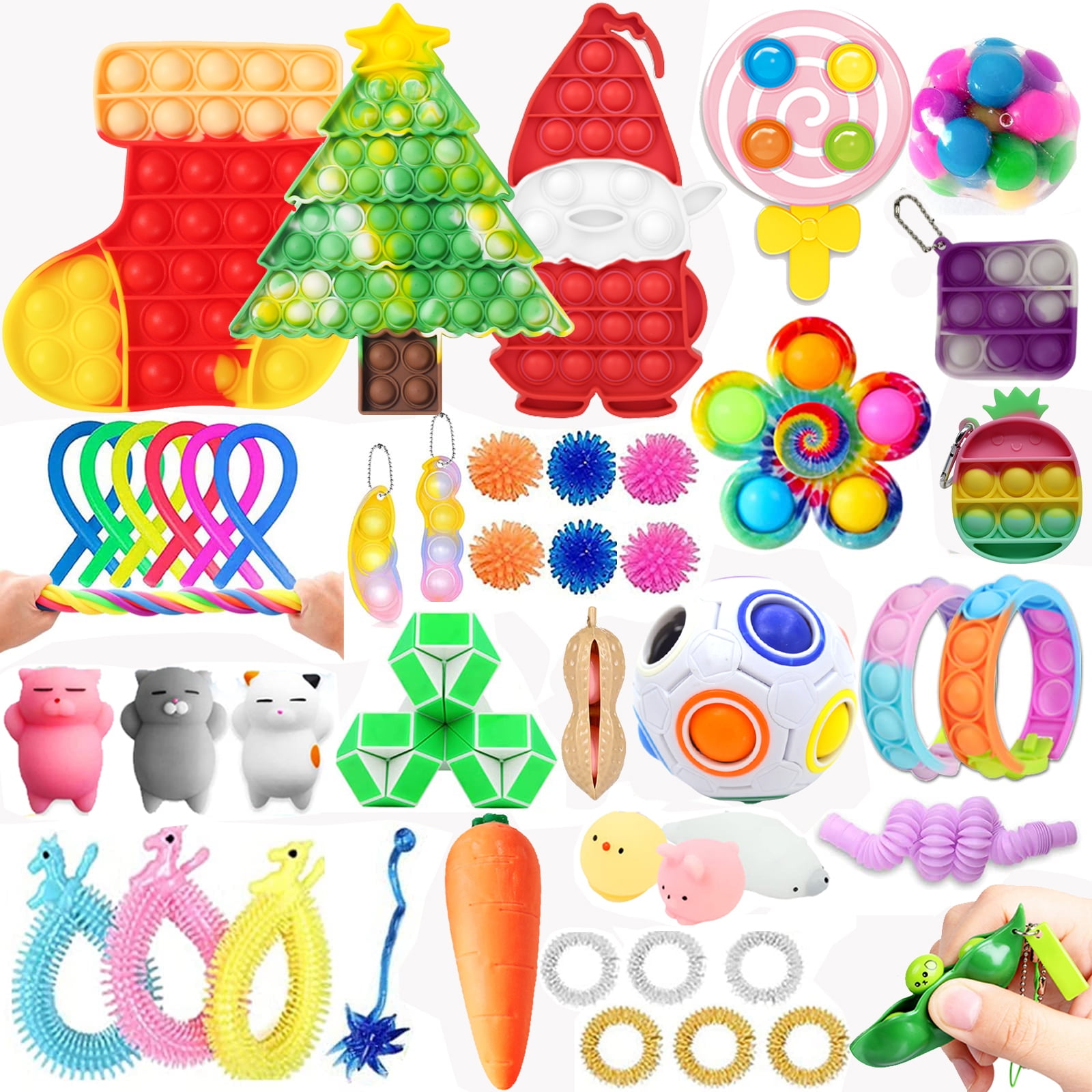 Kill Time Fidget Toys Pack ADHD Bubble Stress Relief Autism ADHD Sensory Tools 