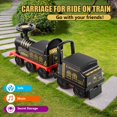thumbnail image 2 of Vagón de tren JOYLDIAS para Ride On Train con canciones y almacenamiento, 2 of 9