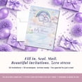 thumbnail image 3 of Dragon Baby Girl Baby Shower Invitations, 20 Fill-In Cards with Envelopes, 5x7 Baby Shower Invites & Supplies, New Baby Celebration Cards, Made in USA by Amanda Creation, 3 of 9