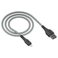 thumbnail image 2 of Câble tressé Lightning vers USB-A de 1,8 m/6 pi de Onn., 2 of 4