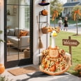thumbnail image 6 of Fall Porch Goose Outfit Pumpkin Dress Goose Costume for Outdoor Lawn Decor | for 23" Lawn Plastic/Cement Statue, with Basket, Courtyard Garden Patio Yard Decoration, 6 of 6