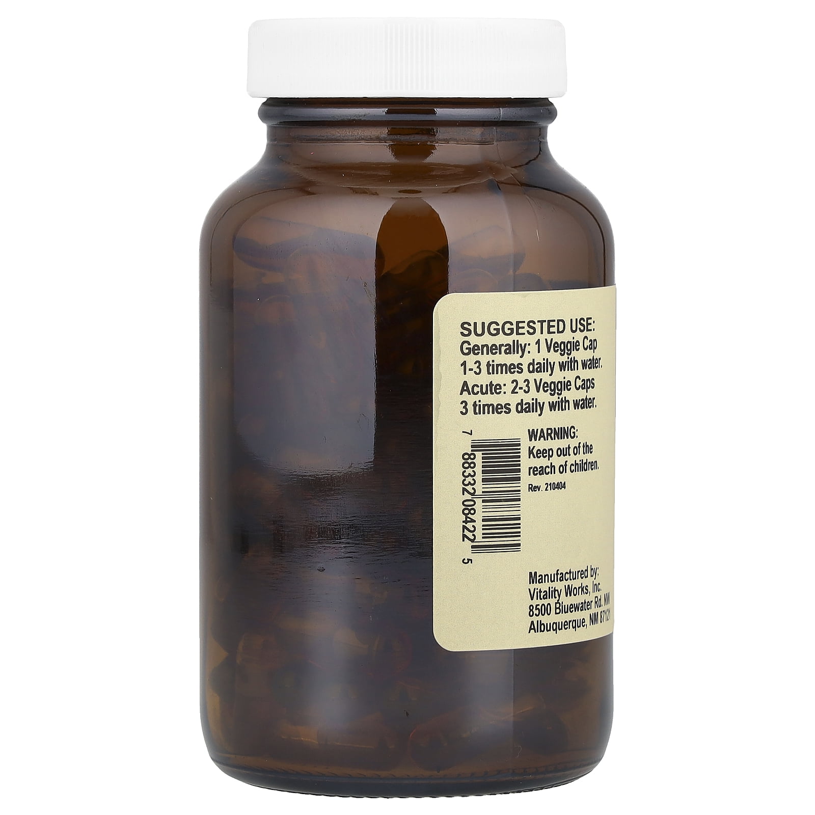 Vitality Works Oregano Oil, Carvacrol 70™, 510 mg, 120 Liquid Veggie Caps