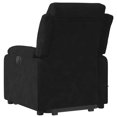 thumbnail image 2 of vidaXL Stand up Massage Recliner Chair Black Velvet, 2 of 5