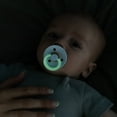 thumbnail image 4 of BIBS Colour Glow in The Dark Latex Pacifier Size 1, 0-6 Months, Sage/Cloud, 2 Pack, Infant, 4 of 9