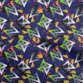 thumbnail image 1 of oneOone Rayon Navy Blue Fabric Abstract Sewing Fabric By The Yard Printed Diy Clothing Sewing Supplies 56 Inch Wide, 1 of 5