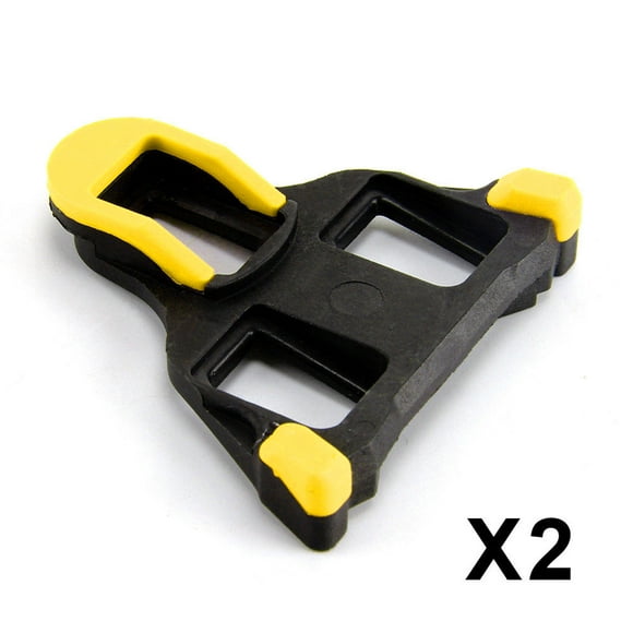 Road Bike Cleats for Most Cycling Shoes, Self-locking Cycling Pedal Cleat for Shimano SH-11 SPD-SL Color:yellow