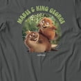 thumbnail image 3 of Disney Pixar Hoppers Mabel And King George Forest Circle Men's T Shirt (Charcoal, S-3XL), 3 of 4