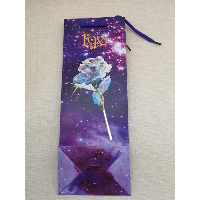 Details about   24K Gold Foil Rose Flower Luminous Galaxy LED Mother's Day Valentine's Day Gift 
