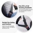 thumbnail image 4 of MORSUMA Car Seat Belt Extender, 9.61-inch Buckle Extension for 0.83-inch Tongue Width, Black, 2-Pack, 4 of 8