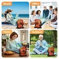 thumbnail image 3 of Camping Fan with LED Lantern, 20000mAh Portable Rechargeable Outdoor Fan, Hanging Tent Fan with 12H Timer, Silent Battery Operated Fan for Camping, Travel, Fishing, Picnic, Beach, 3 of 6