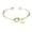 G, variant on Valentine's Day Heart Pendant Knotted Letter Bracelet Fashion Open Shaped 26 Charm Bracelets for Women
