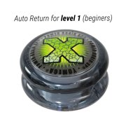 Yomega Power Brain XP yoyo - Includes Synchronized Clutch and a Smart Switch which enables Players to Choose Between auto-Return and Manual Styles of Play + Extra 2 Strings (Grey)