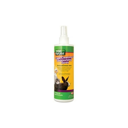 Wild Harvest Cage Cleaning & Deodorizing Spray, 16 (Best Dog Deodorizing Spray)