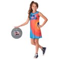 thumbnail image 2 of Rubies Space Jam Tune Squad Team Jersey Dress Child Halloween Costume, 2 of 4