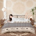 thumbnail image 3 of Erosebridal Hunting and Fishing Duvet Cover Set, Pike Fish Mallard Duck Bedding Full, Blue Brown Lodge Cabin Decor, Gray Reversible 3-Piece, 1 Duvet Cover and 2 Pillowcases (No Comforter), 3 of 6