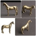 thumbnail image 5 of Horse Brass Figurine Animal Ornament Chinese Statue Decoration Decor Model Sculpture Desktop Tea Metal Car Mini Potted, 5 of 8