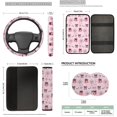 thumbnail image 6 of XYZCANDO Ghost Pumpkin 14 Pack Car Seat Covers Full Set Steering Wheel Cover Auto Center Console Pad Seat Belt Pads Headrest Covers Cup Coasters for Most Cars SUVs Sedans, 6 of 7