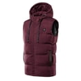 thumbnail image 1 of Chaleco de hombre con calefacción de siete zonas, carga inteligente, impermeable, antiestático, con capucha, cálido, chaqueta para hombre, 1 of 6