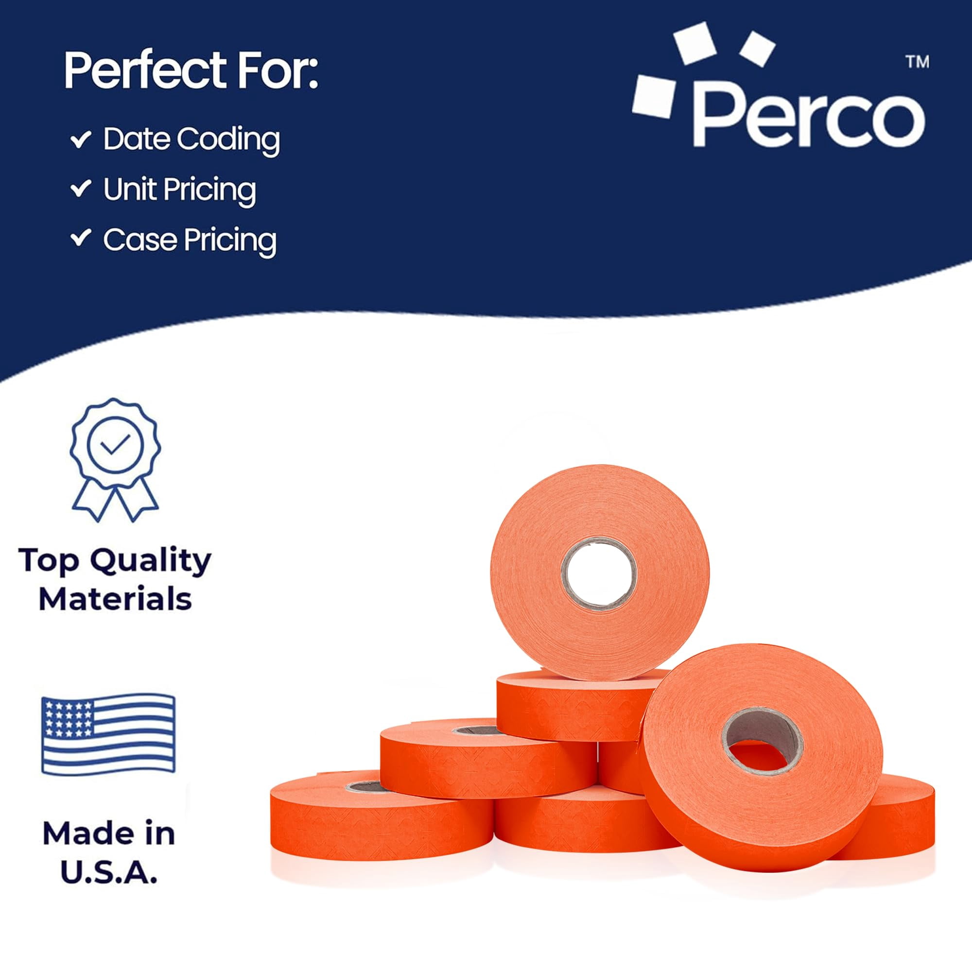 Pricing Labels for Monarch 1136 Fluorescent Red - 42,000 labels w/ 24 Rolls Value Pack, 3 Sleeves - Made in USA
