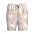 thumbnail image 4 of Wukai Rabbit Men’s Short Pajama Pants With Pockets Soft Sleep Pj Shorts for Men-Large, 4 of 6