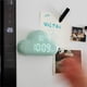 thumbnail image 3 of La Alarma Del Reloj Magnético Multifuncional En Forma De Nube Muestra La Temperatura De La Fecha Y La Hora Del Led Eigraketly EL013520-01, 3 of 5
