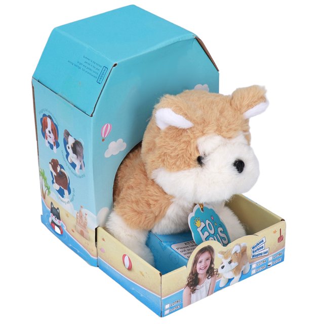 Cachorro de batería, juguete eléctrico para perros Akita, juguete para perros de peluche, juguete para perros Akita con batería probado y confiable