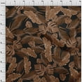thumbnail image 4 of oneOone Rayon Brown Fabric Tropical Leaf Quilting Supplies Print Sewing Fabric By The Yard 56 Inch Wide, 4 of 4