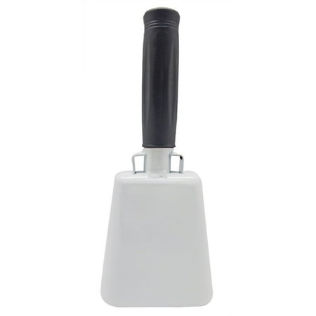 Toys+ 6.1 Inch COWBELL With Handle White