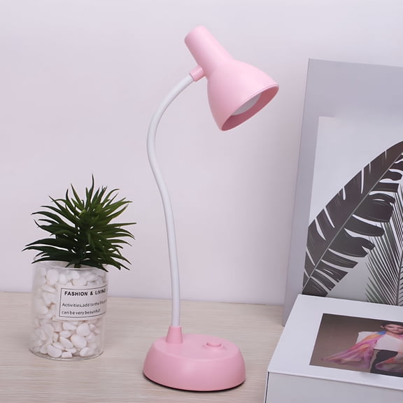 HIBIBUD Bedside Reading Table Lamp,LED Eye Protection Learning Battery Powered for Office,Living Room,Bedroom,College Dorm,Bookshelf