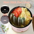 thumbnail image 4 of AMERTEER Electric Hot Pot with Steamer 55oz Non-stick Mini Electric Cooker 2 Speed Electric Portable Electric Pot Cooker with Over Heating Boil Dry Protection for Noodles Cooking, 4 of 8